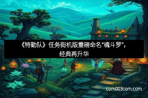 《特勤队》任务街机版重磅命名“魂斗罗”，经典再升华